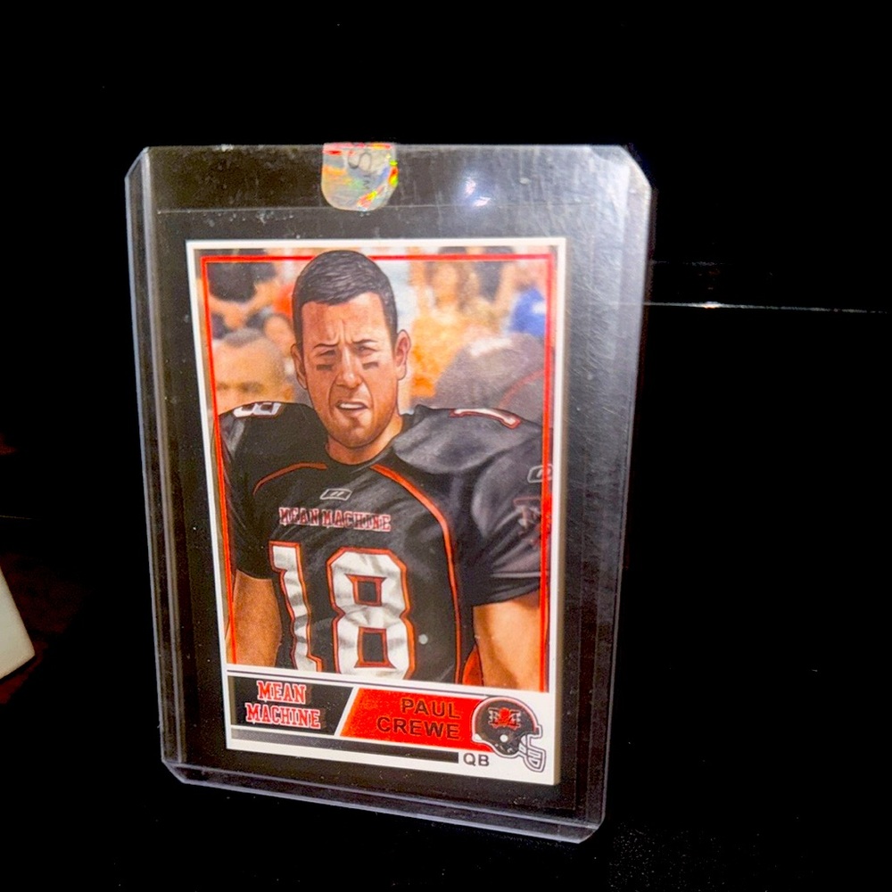 Adam Sandler as Mean Machine Paul Crewe Football Card /99 Auto